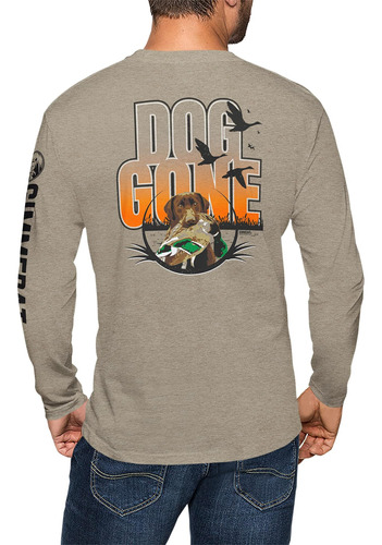 Gimmedat Duck Hunting Camisa De Manga Larga Dog Gone Graphic