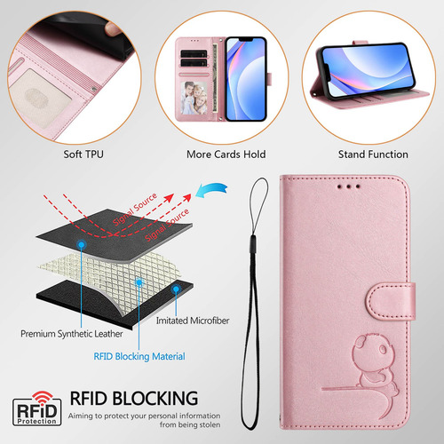 Funda De Piel Con Ranura Tipo Cartera Para Motorola G64 G60 G55 G54 Power G53 G52 G51