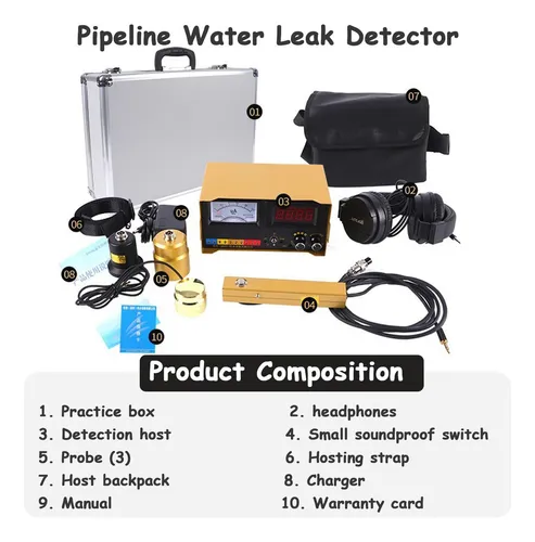 Detector De Fugas De Agua Subterráneo Sensor Geófono