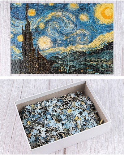 Bricolaje Puzzle 1000 Piezas Noche Estrellada