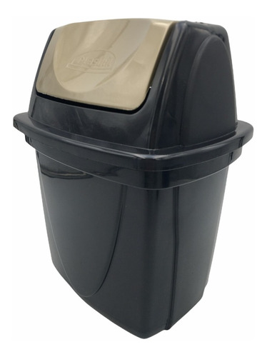 Tacho Cesto Basura Pvc Residuos Ecoblack 4.9lts Plasutil