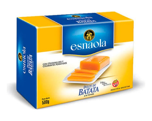 Dulce  Batata 500 Gr Esnaola Dulces Porcion