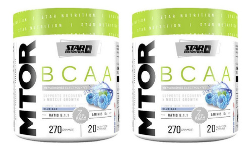 Bcaa Mtor 8.1.1 Star Nutrition Glutamina Elect 270 Gr X 2 Un