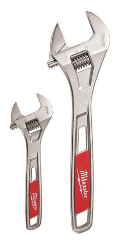 Juego Llaves Inglesas Ajustables 6 Y 10 M 48227400 Milwaukee Color Rojo