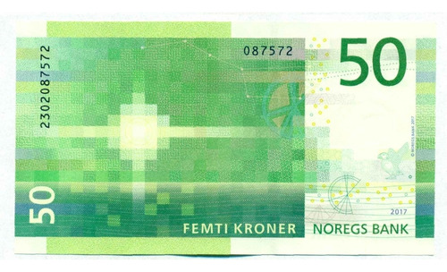 Noruega Billete Coleccion 50 Kroner 2017 Sin Circular Unc