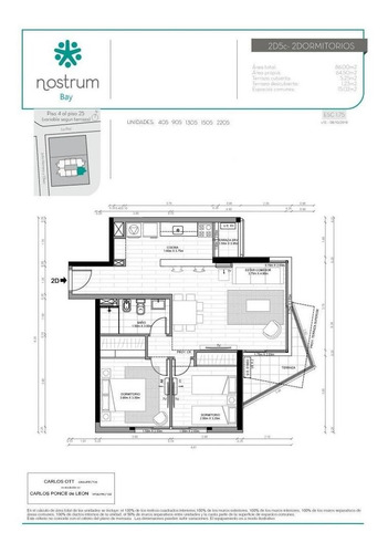 Imagen 23 de 29 de Apartamento Centro Venta 2 Dormitorios La Paz Y Julio Herrera Y Obes Ed. Nostrum Bay Con Terraza