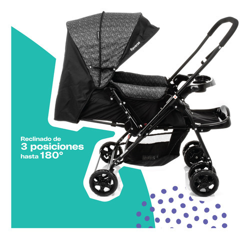 Carriola Cosco Reverse Color Negro Color Del Chasis Negro