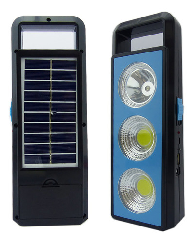 Kit Solar Portátil Con Accesorios Recargables