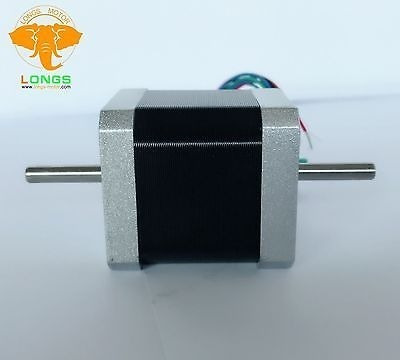 Imagen 2 de 5 de 5pcs Nema17 Motor De Escalonamiento 75oz. En 2,5 Doble Eje 4