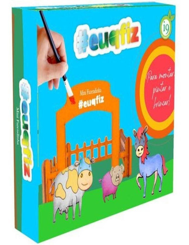 Kit Fazenda De Pintura Infantil Mini Fazendinha Celeiro