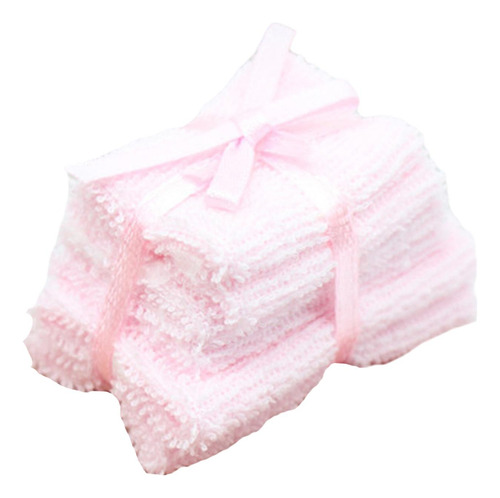 Accesorios Para Casa De Muñecas, Juego De Toallas Para Rosa