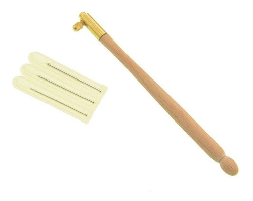 Imagem 1 de 4 de Agulha Para Bordar Crochê Pedraria Kit Com 3 Agulhas