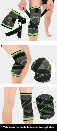 Imagen 5 de 9 de Rodillera Elastica De Compresion Gym Correr, Deportes