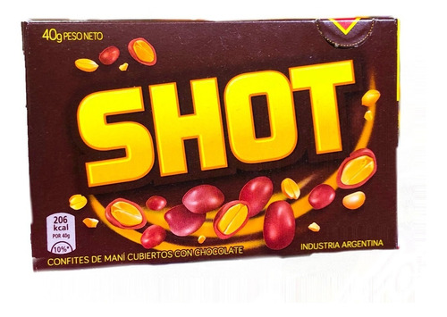 Shot Mani C/chocolate 40gr (x 30un)- Barata La Golosineria 