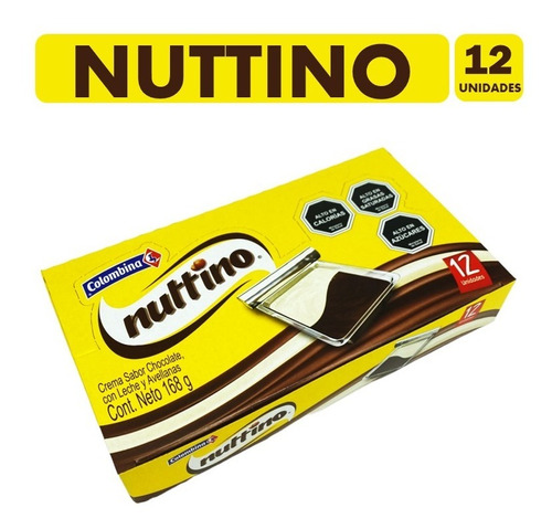 Dulce Nuttino Crema Sabor Chocolate (display De 12 Unidades)