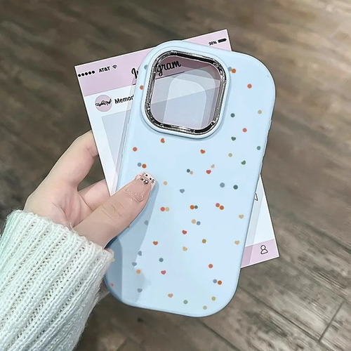 . Funda De Silicona For iPhone Con Diseño De Luna Colorida