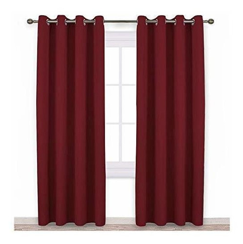 Nicetown Borgoña Blackout Cortinas Ojal - Decoraciones Caser