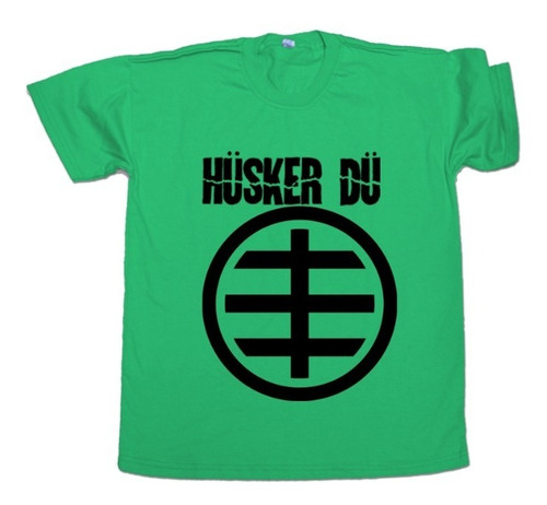 Remera Husker Du Logo Algodon Unisex, Punk, Rock Alternativo