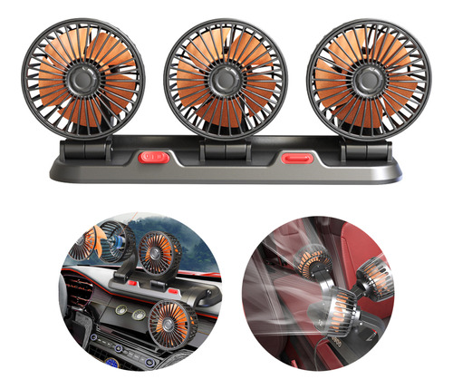 Ventilador Eléctrico De Refrigeración De Coche De Triple Cab