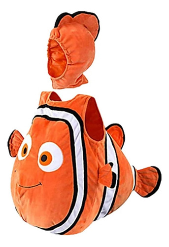Disfraz De Nemo, Pequeño Pez Amarillo Con Capucha Para Bebé