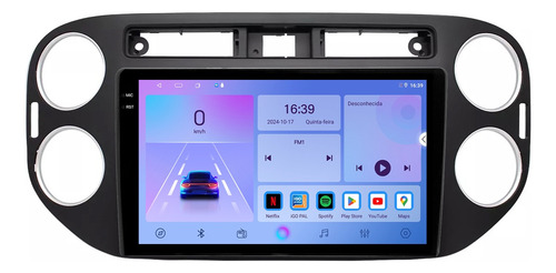 Central Multimidia Tiguan 10/17 9p Android 2gb 64gb Carplay