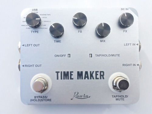 Rowin Pedal Time Maker Delay Guitarra Dl4 Bajo Flashback Dd3