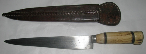 Cuchillo Antiguo Franz Wenk Solingen  C/ Vaina Suela