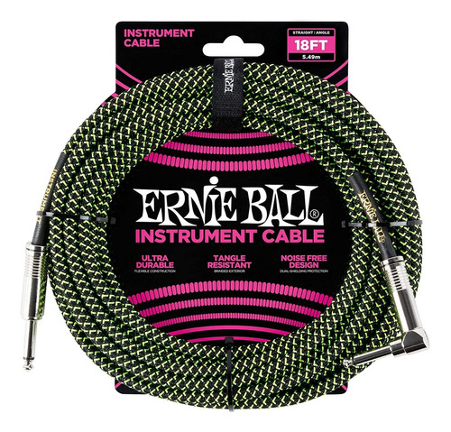 Cable Para Instrumento Plug - Plug L Ernie Ball P06082 5.5m