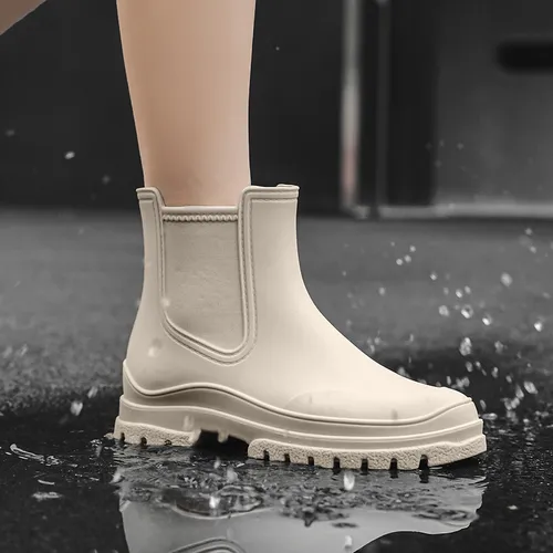 Botas De Mujer Casual Impermeables Lluvia Antideslizante