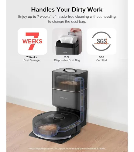 Roborock Q5 Pro+ Robot Aspiradora Y Trapeador, Autovaciado,