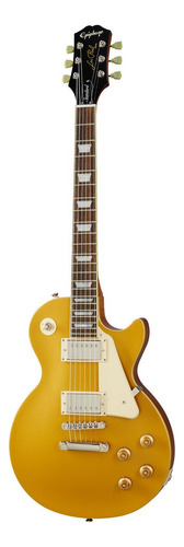 Guitarra Eléctrica EpiPhone Inspired By Gibson Les Paul Standard 50s De Caoba Metallic Gold Brillante Con Diapasón De Laurel Indio