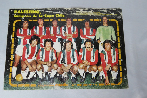Palestino Campeón Año 1977  Póster Revista Estadio Fútbol