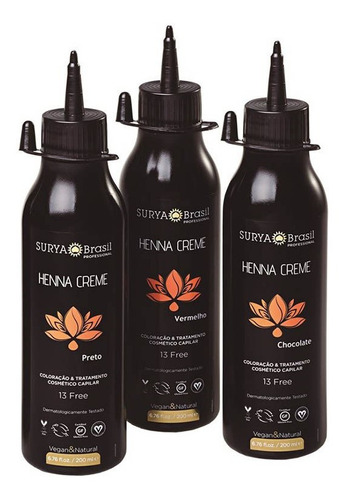 Tinta Henna Crema Profesional Surya 200 Ml Rubio Ceniza