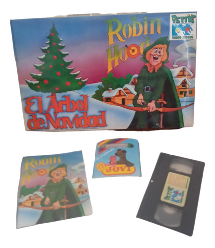 Juego Mesa Didáctico Con Vhs - Cuento P Colorear Robin Hood