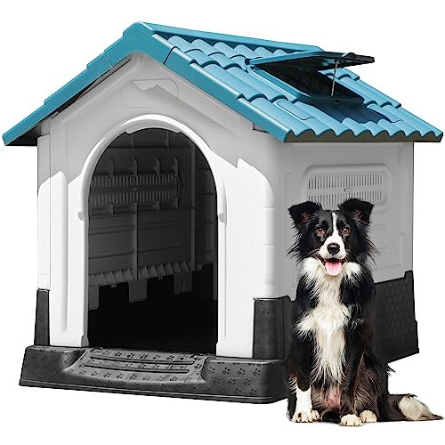 Yitahome Casa Plegable De 33.1 Pulgadas Para Perros De Plást