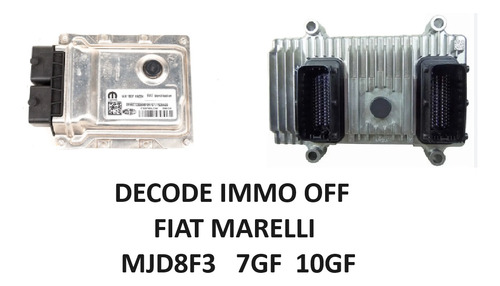 Decode Modulo De Injeção Fiat Marelli 7gf 10gf Mjd 8f3