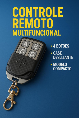 1 Controle Porta De Aço Enrolar 350mhz Compativel Mega Stark