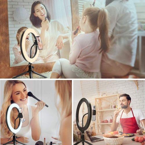 Luz De Anillo Selfie Tripie 10.2 Inch Aro Led Soporte Móvil
