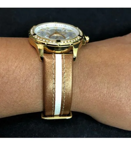 Reloj de pulsera Orient Quartz Classico de cuerpo color dorado