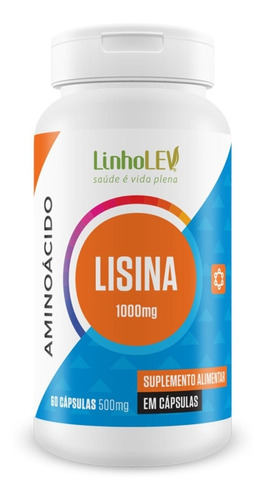 Lisina 60 Cápsulas Linho Lev