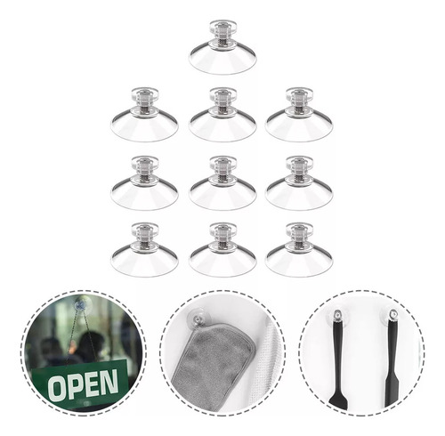 Tornillo Para Colgar Coche, Ventosa Transparente, Resistente
