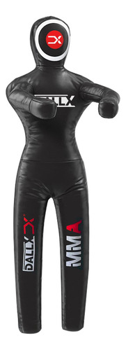 Dallx Mma - Chupete De Agarre Para Judo Karate Lanzando Brasilin Jiu Jitsu, Saco De Boxeo Para Autodefensa, Entrenamiento De Fitness, Sin Relleno (6 Pies, Negro Completo)