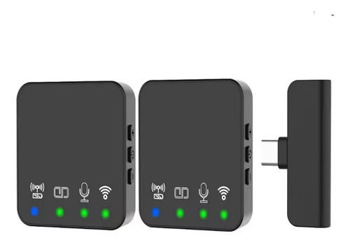 Micrófono Inalámbrico Lavalier 2 En 1 Para Teléfono Celular, Color Tipo C