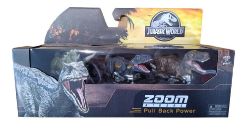 Dinosaurios Jurassic World Zoom Riders Pack X 3  Bentancor
