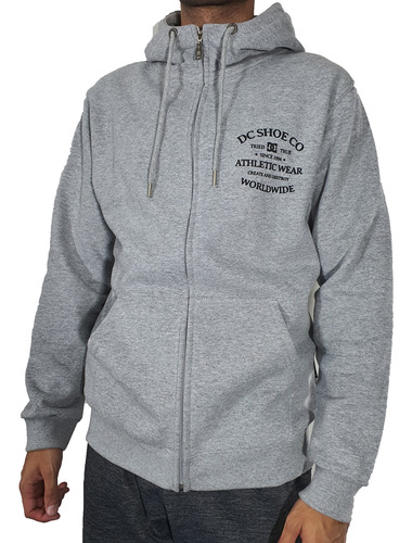 Campera Dc Lifestyle Hombre Worldrenowned Gris Ras