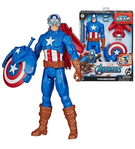 Capitan America Avengers Escudo Mochila 30cm Hasbro Cadia