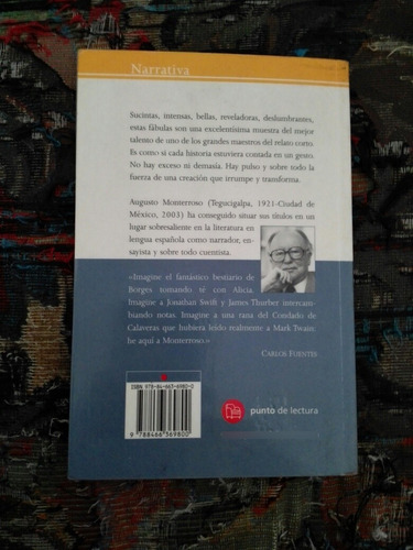 Libro La Oveja Negra Y Demás Fábulas De Augusto Monterroso.
