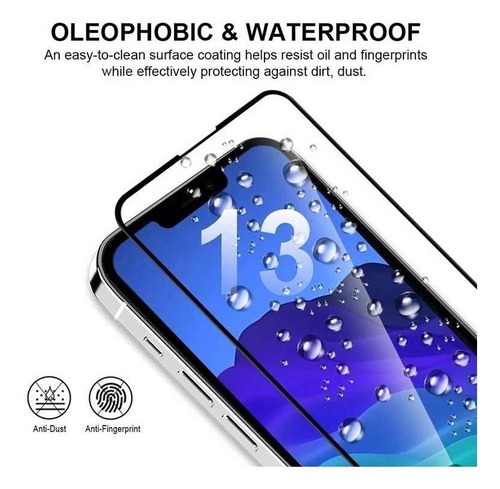 Película 3d Full Para iPhone 13 / 13 Pro / 13 Pro Max E Mini