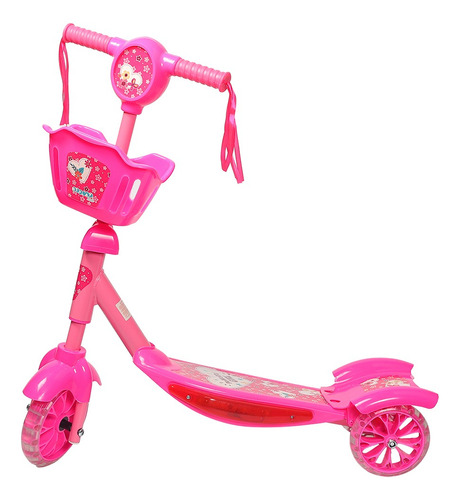Replay Kids patinete infantil musical 3 rodas cor rosa