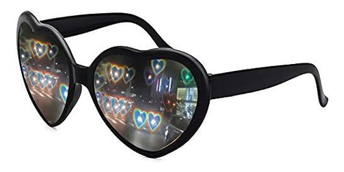 Lentes De Sol - Heart Shaped Sunglasses, Edm Festival Light 